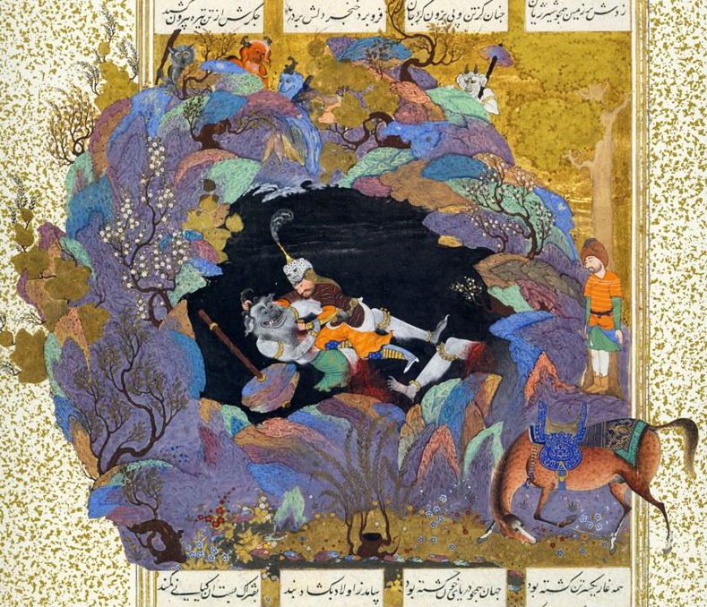 rostam-and-dive-e-sepid-from-shahnameh